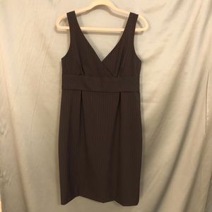 Antonio Melanie dark grey pinstriped dress sz 10